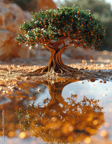Argan tree , AI Image