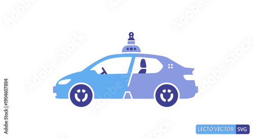Self-driving Car Icon - Autonomous Vehicle Technology
