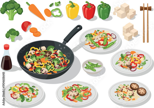 Delicious and Healthy Stir-Fry Recipes with Fresh Ingredients and Tofu