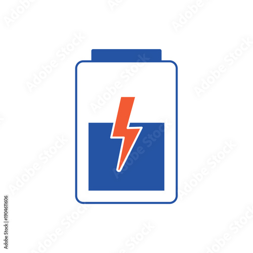 Digital battery energy storage symbol for electronic device interface
