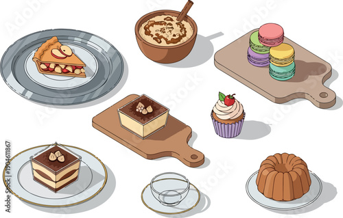 A delightful collection of assorted desserts and sweet treats, perfect for any occasion or craving