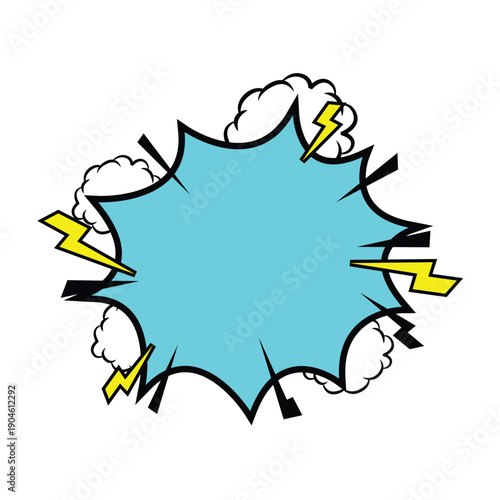 Thunder Comic Effect Illustration