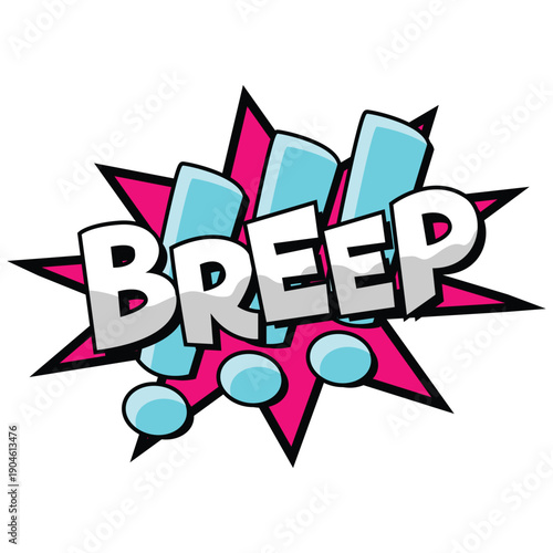 Breep Comic Effect Illustration