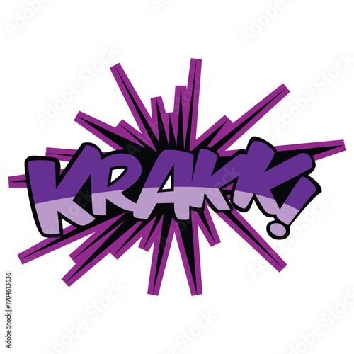 Krakk Comic Effect Illustration