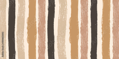 A weathered brown wooden plank wall with a rough grunge texture and aged painted surface creates a vintage natural material pattern for design backgrounds