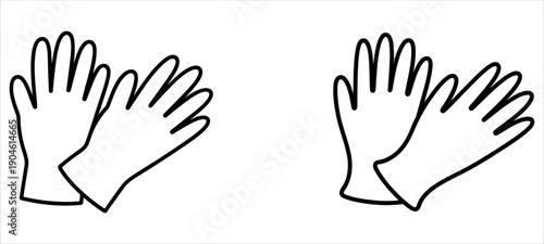 Hands waving in greeting or farewell gesture illustration.