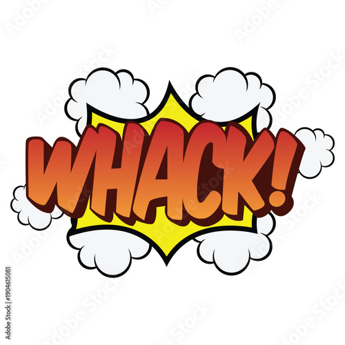 Whack Comic Effect Illustration