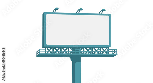 Blank Billboard Ad Space - Outdoor Advertising Mockup