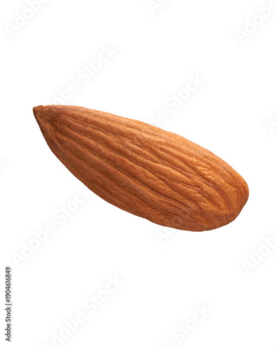 almonds isolated on white