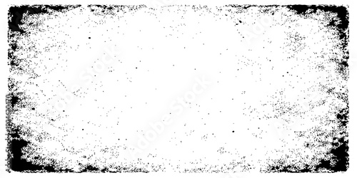 A black grunge frame with a textured ink splash design featuring liquid water drops and a clear wave motion backdrop