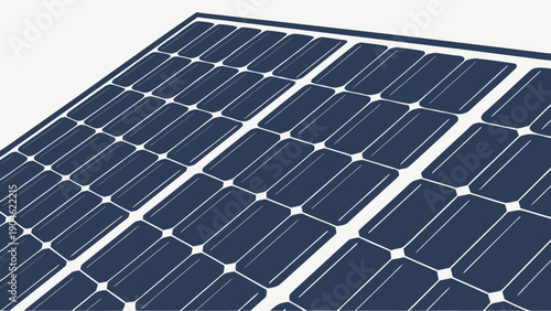 Close-up view of a solar panel texture illustration showcasing photovoltaic cells in a grid pattern