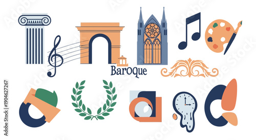 Baroque Art and Culture Symbols - Architecture, Music, Painting