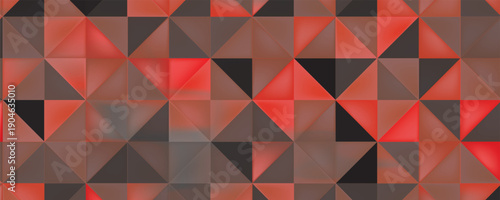 Light Red vector triangle mosaic background. Colorful abstract illustration with gradient. The completely new template can be used for your brand book.