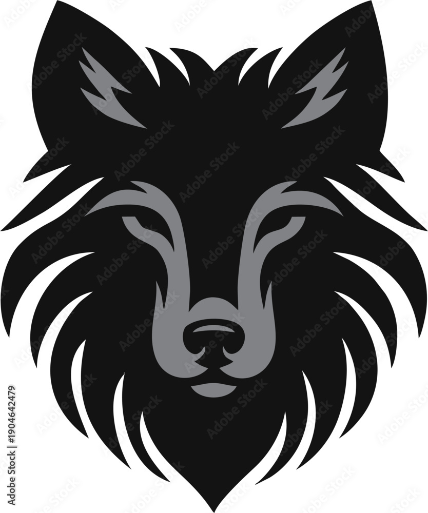 Fototapeta premium Wolf Head Tattoo Emblem.eps