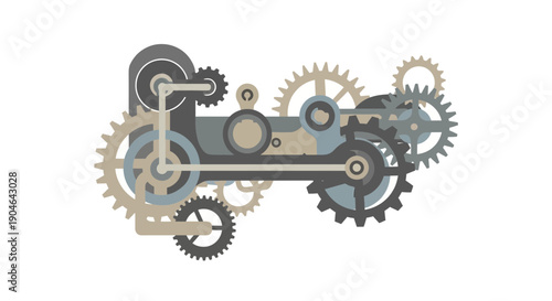 Abstract Mechanical Gears System
