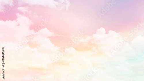 Background sky and clouds with beautiful pastel colors. 