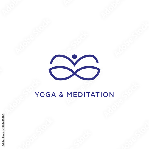 Serene yoga and meditation illustration for wellness and mindfulness practices