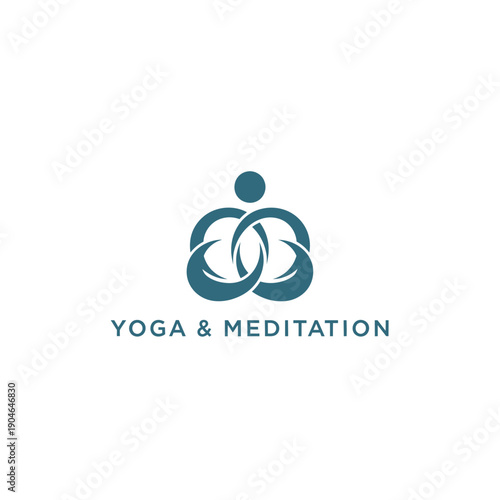 Serene Yoga Meditation Scene with Person in Lotus Position