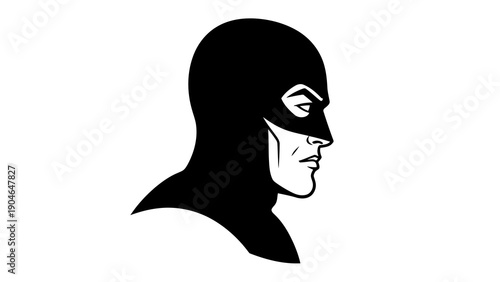 Mysterious man wearing black mask