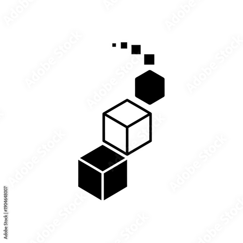 Ascending Cubes - A Visual Representation of Growth and Progression.