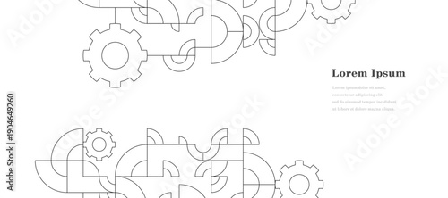 幾何学 抽象 歯車 パターン テクノロジー 背景