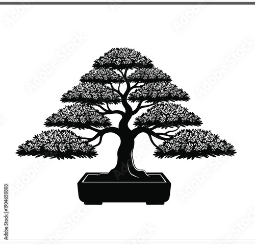 A detailed black silhouette of a Belgian Malinois or German Shepherd dog standing in a watchful profile pose isolated on a clean white background.