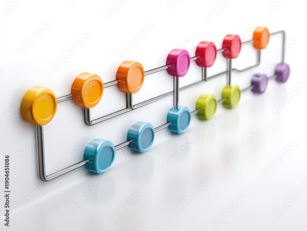Fototapeta premium timeline 2d icon isolated on a transparent background ar 43