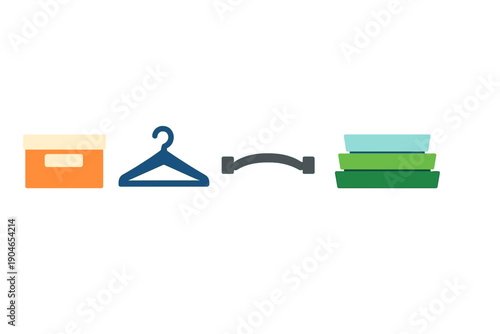 Storage and organization tools in a clean space helping to manage clothes and items efficiently during spring cleaning activities