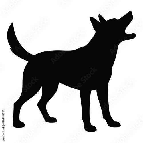 Simple black boot silhouette