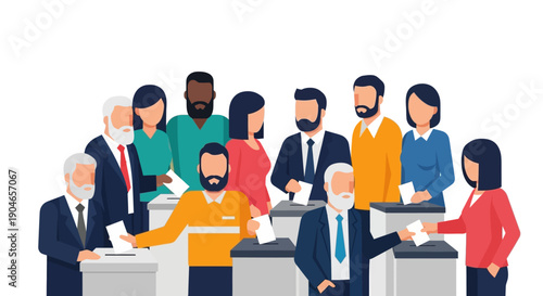 Diverse group of professionals collaborating in a business meeting around a conference table.