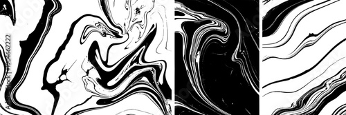Patterns abstract marble set with swirling designs black and white featuring textures, backgrounds, graphics with illustrations and art elements for digital, fluid projects, clean composition on