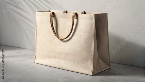 Canvas Shopping Bag Mockup Isolated