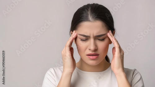 Woman with a headache
