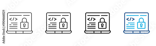 Access Icon Different Style Outline Collection Set Vector Illustration