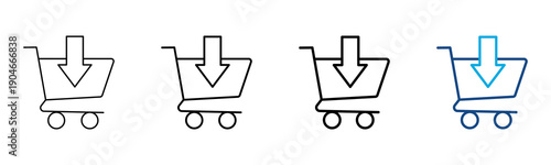 Consumption Icon Different Style Outline Collection Set Vector Illustration