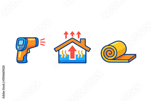 Tools for measuring temperature in homes during renovation or improvement projects to ensure energy efficiency and comfort levels over time
