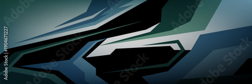 Abstract sporty background with exclusive colors. Abstract racing graphic design, vector design for vehicle wrap, t-shirt, jersey, gamer, esport, racing car, rally, and adventure ready to print.