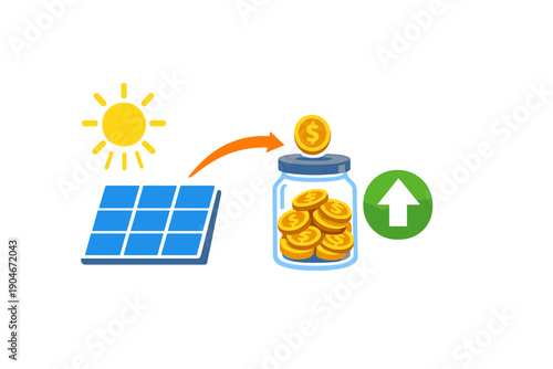 Solar panels collect sunlight and convert energy into savings for homeowners and businesses leading to increased financial benefits over time