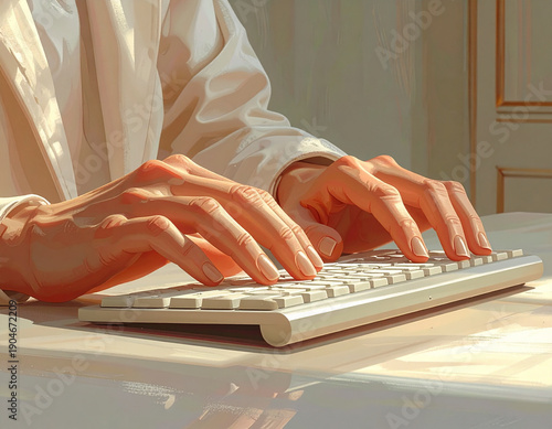 タイピングのイラスト
AI生成素材