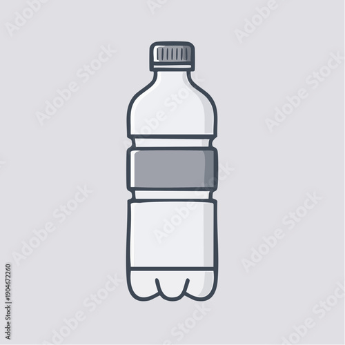 ペットボトル飲料のシンプルアイコン 水分補給イメージ