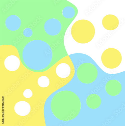 vector image illustration of colorful circle pattern icon symbol