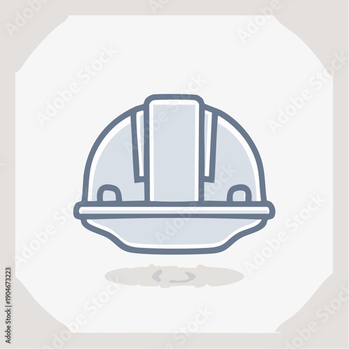 安全ヘルメットのシンプルアイコン 建設現場保護具