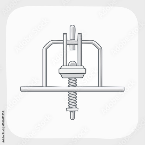 機械用ジャッキ装置の工業用シンプルアイコン