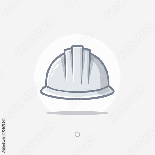 安全ヘルメットのシンプルアイコン 建設現場保護具