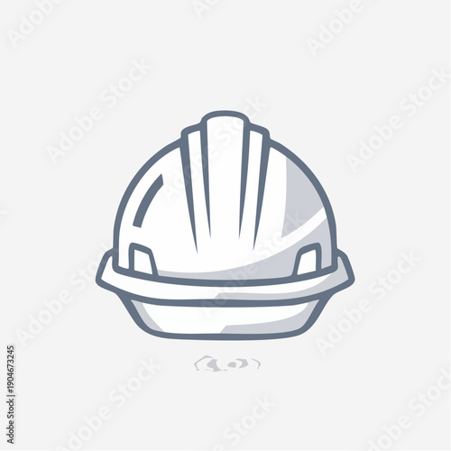 安全ヘルメットのシンプルアイコン 建設現場保護具