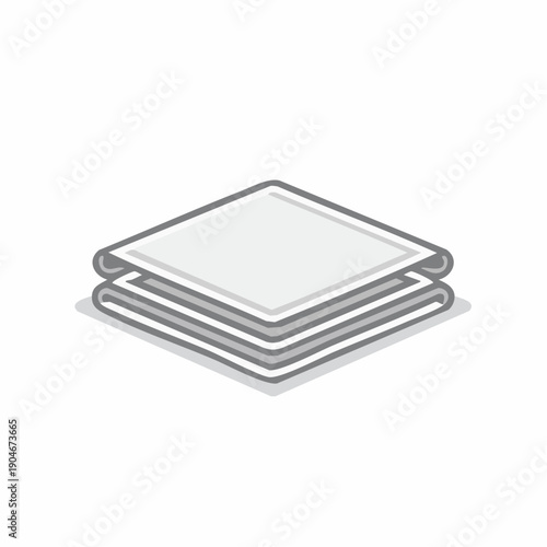 積層プレート素材の工業用シンプルアイコン