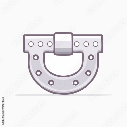 アーチ型金属構造部品の工業用アイコン