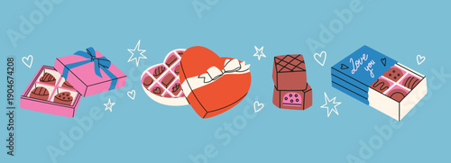 Various Chocolate boxes set