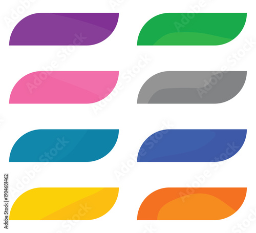 Click here web buttons with hand cursor. Set of action button click here with arrow pointer.
 Click button. Modern action button mouse click symbol. Computer.