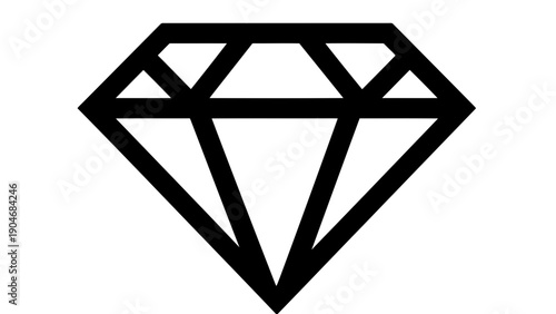 Diamond icon on white background